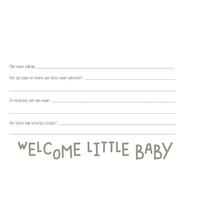 JeP Babyboek - mijn baby's eerste jaar