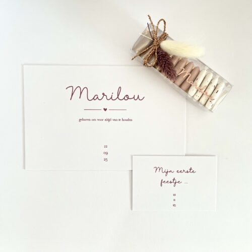 Geboortekaartjes, Doopsuiker en geboortebedankjes West-Vlaanderen - Ieper - Roeselare - Menen - Kortrijk - Zonnebeke - Kortemark - Diksmuide - Brugge - Zonnebeke - Moorslede, Oostrozebeke, Staden, Wervik, Wevelgem, Menen, ... snel en goedkoop